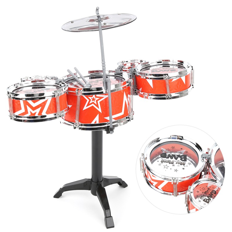 Kids Instrument Drum Set for Toddler Educational Percussion Simulation Instrument