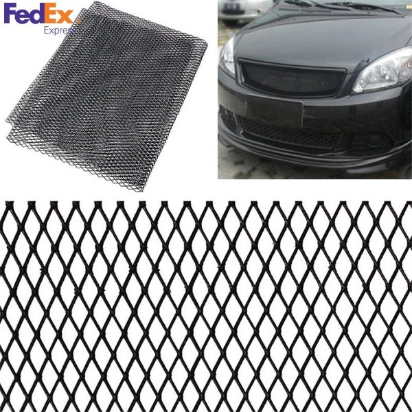 Universal Black Aluminium Racing Grille Mesh Vent Car Tuning Grill