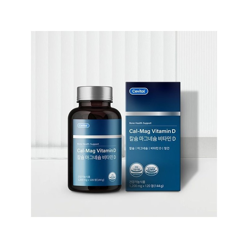 Cevitol 세비톨 칼슘 마그네슘 비타민D, 1,200mg x 120정, 3세트 Sabilol