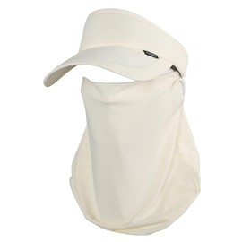 CZYGL Summer Sun Visor Hat Adjustable Outdoor Sports Fishing Golf UV Sun Protection Face Cover Neck Flap, Beige, One Size