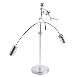 Sunnytech Weight-Lifting Stainless Physics Balancing Tumbler Toy Kinetic Art Balance Toy Balancing Decompressive Science Psychology Home Offic Decor Desk Decor Toy WJ161