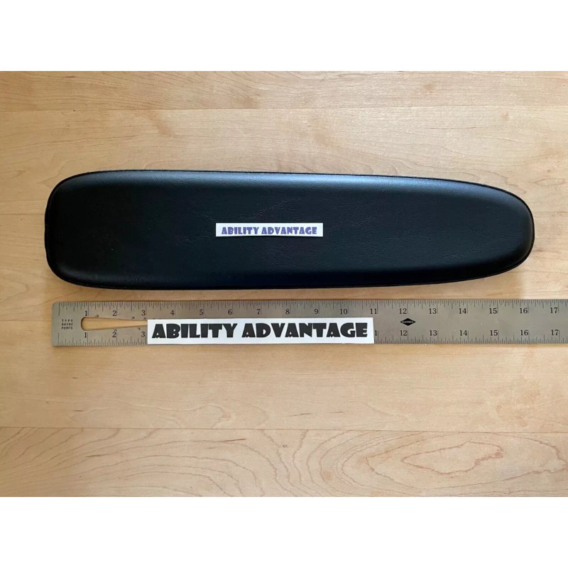 Permobil NEW: Permobil 16” 3G ARMPAD INSERT black leatherette, armrest