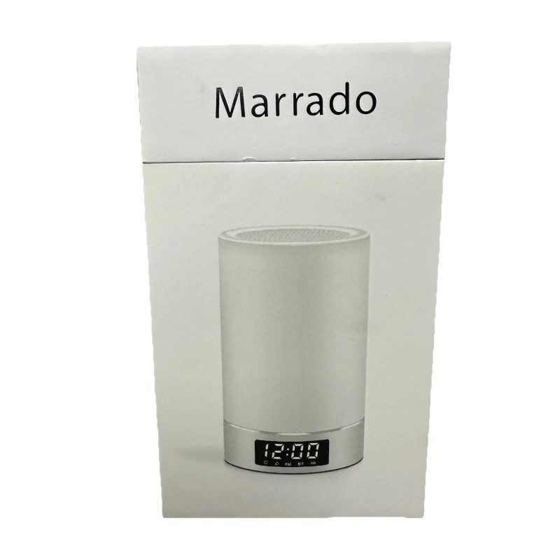 Marrado Wireless Bluetooth Speaker LED Touch Night Light Alarm Clock
