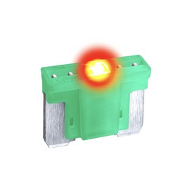 CARAX Glow Fuse – Premium Fuse Low Profile Mini Micro Blade – 30A Kit 1 pcs – Glow When Blown LED Automotive Fuse – Smart Auto Glow Fuse Easy Identification – 1 pcs