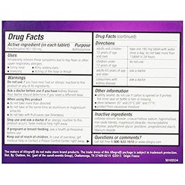 Allegra Adult 24 Hour Allergy Tablets, 180Mg, Noticeable Relief in 1 Hour, (70 Count )