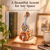 Wooden Cello 3D Puzzle Music Box for DIY Building –