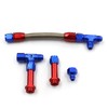 LVOUP 4150 Carburetor Fuel Line Kit 8AN Dual Feed to