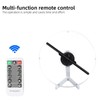 HFZ 3D Hologram Fan with Transparent Protective Cover,WiFi & App-Controlled,
