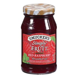 Smucker's Simply Fruit Seedless Red Raspberry Spreadable Fruit, 10-Ounce (Pack of 6)