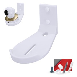 Tilted Baby Monitor & Security Camera Wall Mount Holder for Eufy, Wansview, Blink, TP Link, Ring & More, Adhesive & Screw-in Mounting, Easy to Install Bracket, Reduce Blind Spots & Clutter (W07)