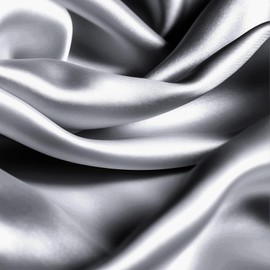 Silk Pillowcase 2 Pack Silver Grey, Pure Mulberry Silk Pillow Case for Hair and Skin, Hypoallergenic and Smooth Fabric, Envelope Design (UK Standard Size 20x30 inch / 51x76 cm, 2PCS)