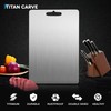 Titan Carve Titanium Cutting Board | Double-Sided Metal Titan Carve