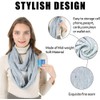 Ulalaza Infinity Scarf with Hidden Zipper Pocket Lightweight Travel Wrap