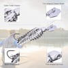 ZOKBOM 6 Pieces Artificial Lures for Bass Chatterbait Pike Chatterbait