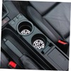 Ciieeo 2pcs Non Slip Car Cup Coasters Cow Print Mats