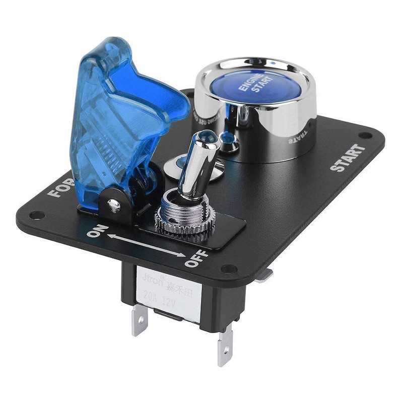 DC 12V Ignition Switch Panel 2 in 1 Car Engine