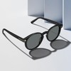 AVAWAY Retro Sunglasses for Men, Round Polarized Glasses UV400 Protective