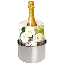 Ice Bucket Mold,Ice Mold Wine Bottle Chiller,Cocktail/Champagne Bucket Ice Mold, Flower/Fruits/Any Decoration to DIY Your Bucket Ice Mold For Special Parties/Bar/Holiday/Wedding,Beautiful&Creative