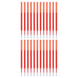 PATIKIL Erasable Gel Pen Refills, 24 Pcs Gel Ink Pens Refills Press Click Pen Fine Point 0.5mm Retractable Pens for Planner Writing Painting, Red