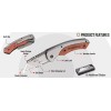 WORKPRO Folding Utility Knife & EDC Pocket Knife Wood Handle