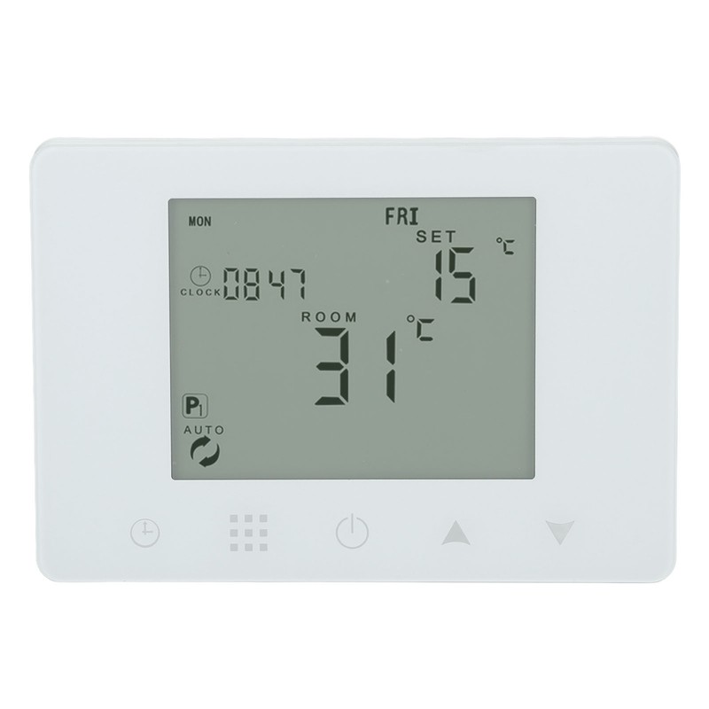 Wireless RF Temperature Controller Programmable LCD Backlit Display Smart Electric