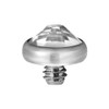 T-IADJ.CZ.5 mm Micro Attachment Dermal Anchor Piercing G23 Crystal Stone