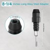YOSIGHT SDS-Plus to SDS-Max Adapter for Rotary Hammers - 8-1/4