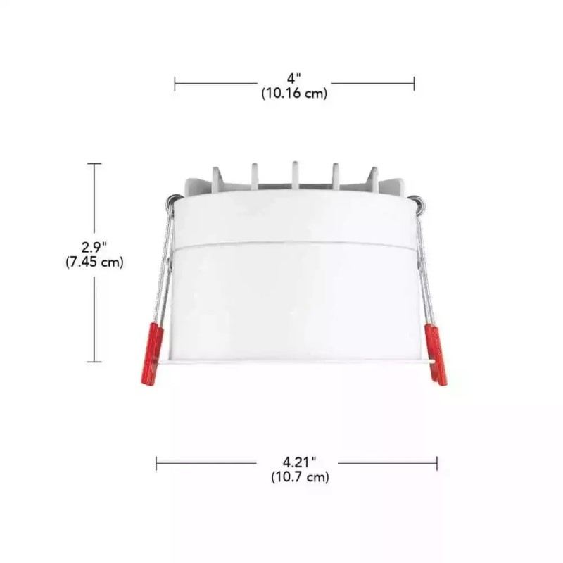 Commercial Electric CE Trimless Integrated LED 4 in Round Canless