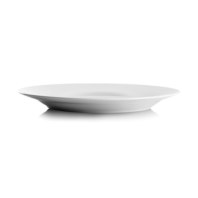 10 Strawberry Street Simply White 10.5" Round Dinner Plate, Set