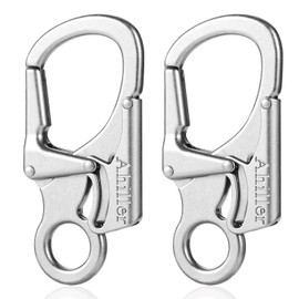 Carabiner, Double Anti-Error Locking, 7.5 cm Alloy Small Carabiner Hook for Outdoor Climbing, Key Pendant Carabiner