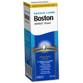 Boston Advance Cleaner, Leaves Lenses Clean, Ready for Disinfection and Conditioning, for Rigid Gas Permeable (RGP) and Hard Contact Lenses, 30 ml