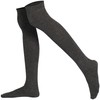 Mysocks Unisex Over The Knee Socks Plain Anthracite