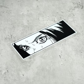 Adhesivos de vinilo para coche, para niña, mirador, mirar, ojos, coche, moto, barco, portátil, ventana, cuerpo, cola de 180 x 70 mm