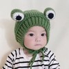 Cute & Trendy Baby Animal Knit Hat, Toddler Frog Beanie for Autumn/Winter (One Size) 1-3 Years / Kids Red Frog 3ea