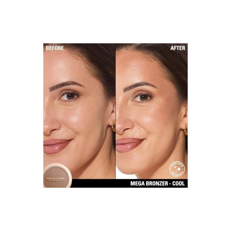 Polvo Bronceador, Bronzer, Mega Bronzer, Make Up Revolution (01 Cool)
