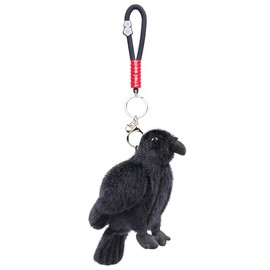 RLOMUTE Keychain Crow Plush Toy Bag Pendant Funny Super Soft Cute Baby Cuddly for Birthday Party Companions Car Home Decor Collectible Gift for kids Boys Girls Christmas