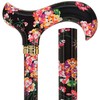 Midnight Floral Designer Walking Sticks for Men and Women –