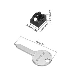 QUARKZMAN 12pcs Port Blocker Locking RJ45 Port/Dust PC Blocker with Coded Key Black