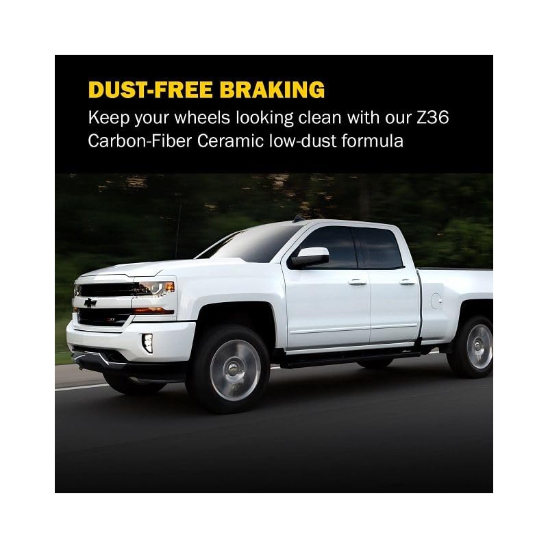 Power Stop Z36-1400 Rear Z36 Truck and Tow Carbon-Fiber Ceramic