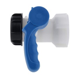 TOOLSTAR Butterfly Valve, 1000L IBC Tote Tank Butterfly Valve Tap Water Adapter DN50 Hose Pipe Connector Replacement Valve Fitting (75mm,PP)