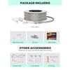 GZBtech AC 110-120V LED Strip Lighting 100FT/30M, 6000K Cool White