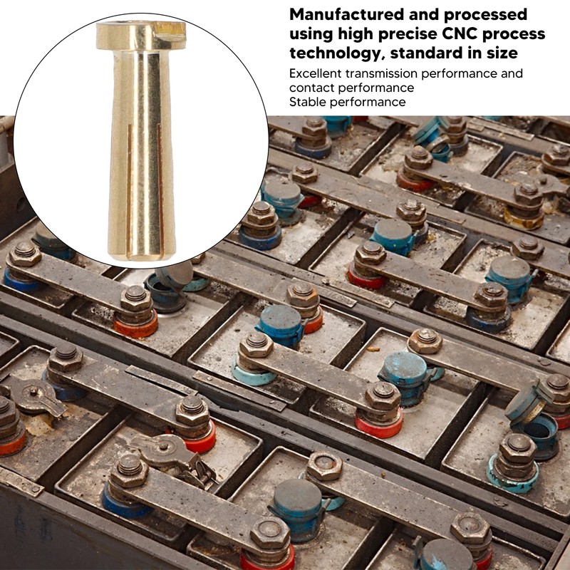 50 Pcs 5mm Battery Connector Plug 5mm Brass High Hardness