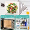 PLMMOUT 150 Pack Square Paper Plates, 8 Inch Compostable Plates,