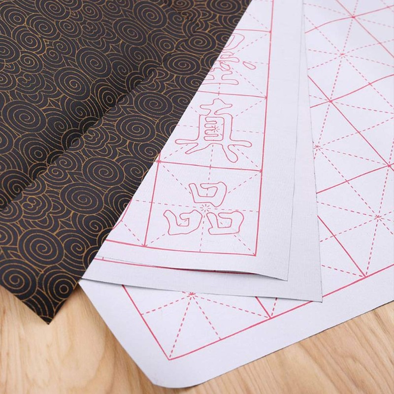 Faderr Chinese Calligraphy Practice Set, Reusable Calligraphy Practice with Brush