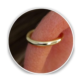 Gold Helix Earrings, Small Cartilage Ring, Cartilage Earring, Tragus Earring, Helix Ring, Piercing Earring, Gift for Her, Single Earring Ring