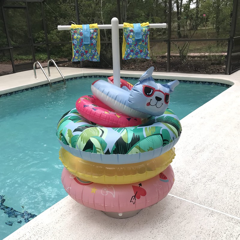 Pool Float Storage Rack for Organizing Your Inner Tubes Made