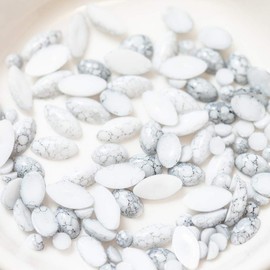 Turquoise Stone [Pearl Stone Set Mail Order MK] summer, Assorted Colors, Colors Available (Green/3 mm about Wide x 40 Drop 3 X 5 mm about Wide x 30 Drop 3.5 X 8 mm about Wide x 30 Drop) carefully selected Parts Handmade Accessories Nail bule