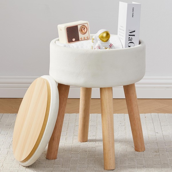 BRIAN & DANY Vanity Stool, Velvet Vanity Stool Chair with