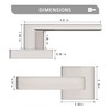 Probrico [Pack of 1 Door Lever Dummy Lever Door Handle