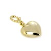 jewellerybox 9ct Gold Puffed Heart Clip on Charm